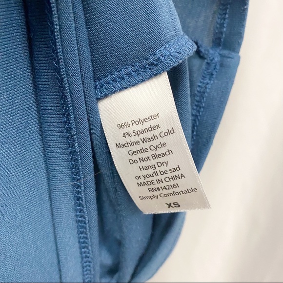 LuLaRoe Blue & Red Baseball Julia Dress - Picture 4 of 7